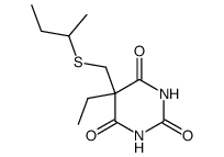 5-(sec-Butylthiomethyl)-5-ethyl-2-sodiooxy-4,6(1H,5H)-pyrimidinedione Structure