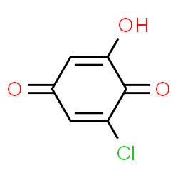 2,5-Cyclohexadiene-1,4-dione,2-chloro-6-hydroxy- Structure