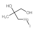 (2,3-dihydroxy-2-methylpropyl)-iodomercury Structure