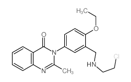 4(3H)-Quinazolinone,3-[3-[[(2-chloroethyl)amino]methyl]-4-ethoxyphenyl]-2-methyl-结构式