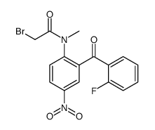 2-bromo-N-[2-(2-fluorobenzoyl)-4-nitrophenyl]-N-methylacetamide Structure