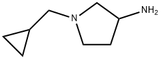 1-(环丙基甲基)吡咯烷-3-胺结构式