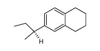 1,2,3,4-Tetrahydro-6-(1-methylpropyl)naphthalene Structure