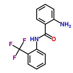 2-Amino-N-[2-(trifluoromethyl)phenyl]benzamide结构式