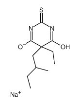 5-Ethyl-5-(2-methylbutyl)-2-sodiothio-4,6(1H,5H)-pyrimidinedione Structure