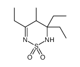 3,3,5-triethyl-4-methyl-2,4-dihydro-1,2,6-thiadiazine 1,1-dioxide结构式