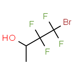 4-Bromo-3,3,4,4-tetrafluoro-2-butanol结构式