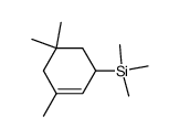 trimethyl(3,5,5-trimethylcyclohex-2-en-1-yl)silane结构式