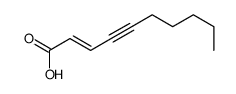 (E)-2-Decen-4-ynoic acid Structure