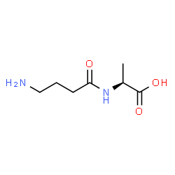 Alanine,N-(4-amino-1-oxobutyl)- Structure