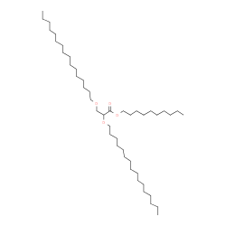 2,3-dihexadecyloxypropionic acid 1-decyl ester结构式