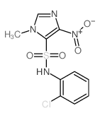 1H-Imidazole-5-sulfonamide,N-(2-chlorophenyl)-1-methyl-4-nitro-结构式