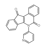 5H-Indeno[1,2-c]isoquinoline-5,11(6H)-dione, 6-(3-pyridinyl)-结构式