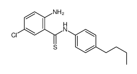 2-amino-N-(4-butylphenyl)-5-chlorobenzenecarbothioamide结构式