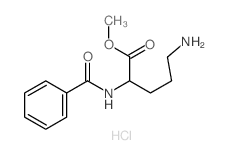 L-Ornithine,N2-benzoyl-, methyl ester, monohydrochloride (9CI)结构式