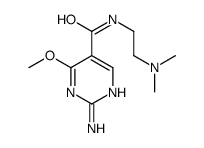 2-Amino-N-(2-(dimethylamino)ethyl)-4-methoxy-5-pyrimidinecarboxamide结构式