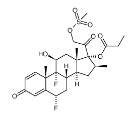 6α,9α-difluoro-11β,17,21-trihydroxy-16β-methylpregna-1,4-diene-3,20-dione, 17-propionate 21-mesylate图片