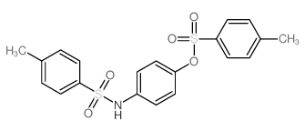 4-methyl-N-[4-(4-methylphenyl)sulfonyloxyphenyl]benzenesulfonamide Structure