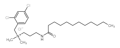 (2,4-dichlorobenzyl)dimethyl[3-[(1-oxododecyl)amino]propyl]ammonium chloride picture