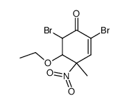 5-ethoxy-2,6-dibromo-4-methyl-4-nitro-cyclohex-2-enone Structure