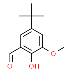 5-TERT-BUTYL-2-HYDROXY-3-METHOXY-BENZALDEHYDE结构式