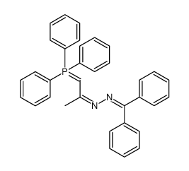 2-Propanone, 1-(triphenylphosphoranylidene)-, 2-(diphenylmethylene)hydrazone结构式