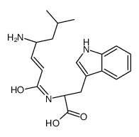 (2R)-2-[[(4R)-4-amino-6-methylhept-2-enoyl]amino]-3-(1H-indol-3-yl)propanoic acid Structure