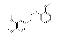 1,2-dimethoxy-4-[2-(2-methoxyphenoxy)ethenyl]benzene结构式