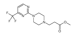 1-Piperazinepropanoic acid, 4-[4-(trifluoromethyl)-2-pyrimidinyl]-, methyl ester Structure