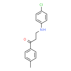 3-(4-chloroanilino)-1-(4-methylphenyl)-1-propanone structure