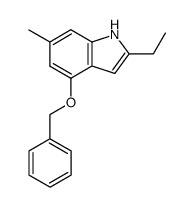 4-(benzyloxy)-2-ethyl-6-methyl-1H-indole Structure