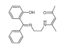 1-(2'-hydroxyphenyl)-1-phenyl-2,5-diaza-6-methylnona-1,6-diene-8-one结构式