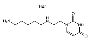 N-<2-(1-uracilyl)ethyl>pentamethylenediamine dihydrobromide Structure