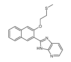 2-[3-(2-methylsulfanylethoxy)naphthalen-2-yl]-1H-imidazo[4,5-b]pyridine Structure