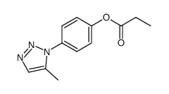 5-methyl-1-(4-propionyloxyphenyl)-1H-1,2,3-triazole Structure