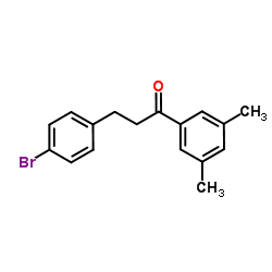 3-(4-Bromophenyl)-1-(3,5-dimethylphenyl)-1-propanone structure