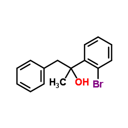 2-(2-Bromophenyl)-1-phenyl-2-propanol Structure