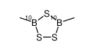 3,5-dimethyl-1,2,4,3,5-trithiadiborolane-3,5-10B2结构式