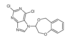 2,6-dichloro-7-(3,5-dihydro-2H-1,4-benzodioxepin-3-yl)purine结构式