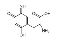 (2S)-2-amino-3-(6-hydroxy-3-imino-4-oxocyclohexa-1,5-dien-1-yl)propanoic acid Structure