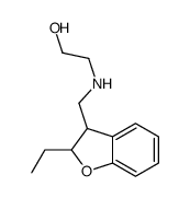 2-[(2-ethyl-2,3-dihydro-1-benzofuran-3-yl)methylamino]ethanol Structure