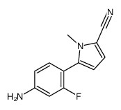 5-(4-amino-2-fluorophenyl)-1-methylpyrrole-2-carbonitrile Structure