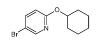 5-bromo-2-cyclohexyloxypyridine Structure