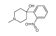 1-methyl-4-(2-nitrophenyl)piperidin-4-ol结构式