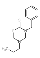 3-benzyl-5-propyl-1,3,5-thiadiazinane-2-thione结构式