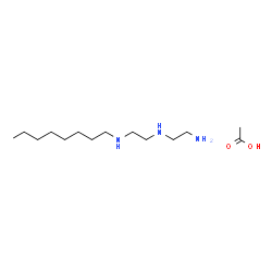 N-(2-aminoethyl)-N'-octylethylenediamine acetate Structure