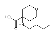 2H-Pyran-4-carboxylic acid, 4-(butylamino)tetrahydro Structure