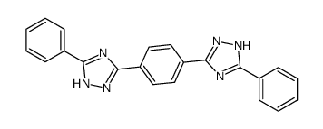 3-phenyl-5-[4-(3-phenyl-1H-1,2,4-triazol-5-yl)phenyl]-1H-1,2,4-triazole Structure