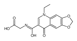 2-[(5-ethyl-8-oxo-[1,3]dioxolo[4,5-g]quinoline-7-carbonyl)amino]acetic acid Structure