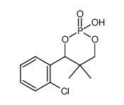 (+)-4-(2-chlorophenyl)-dihydro-2-hydroxy-5,5-dimethyl-4H-1,3,2-dioxaphosphorin-2-oxide Structure